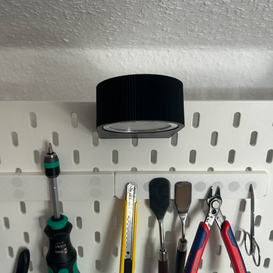 Lampe für IKEA Skadis – LED Licht USB mit Schalter – 3D Druck 105×70×33 mm